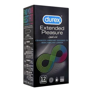 Durex Extended Pleasure 100% Original – 12pcs